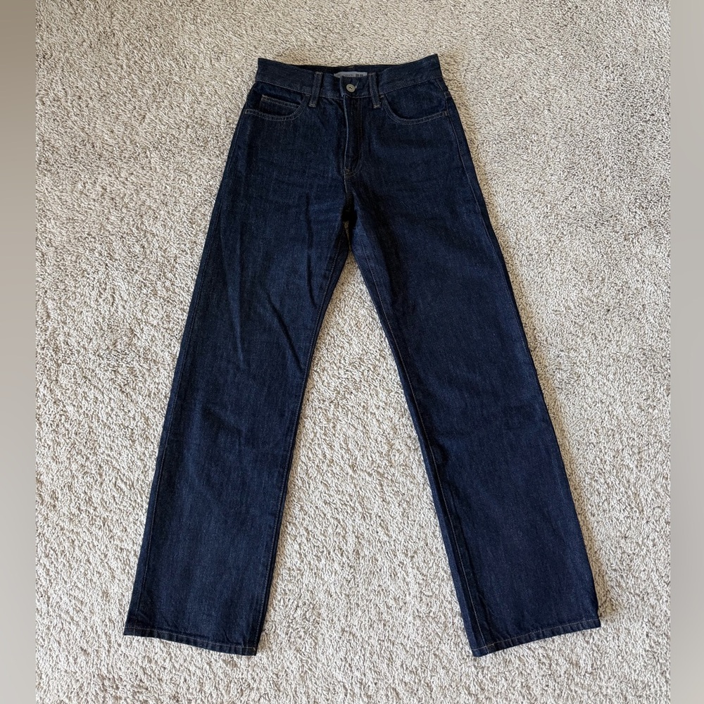 Uniqlo JWA Dark Blue Straight-Leg Jeans
